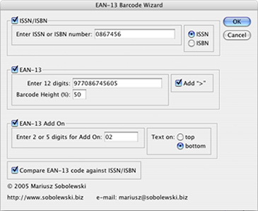 Barcode Wizard Window